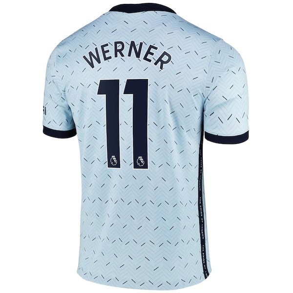 Camiseta Chelsea NO.11 Werner Segunda equipo 2020-2021 Azul